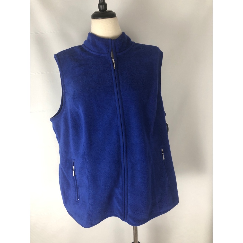 Karen Scott Plus Size 1X Womens Fleece Vest